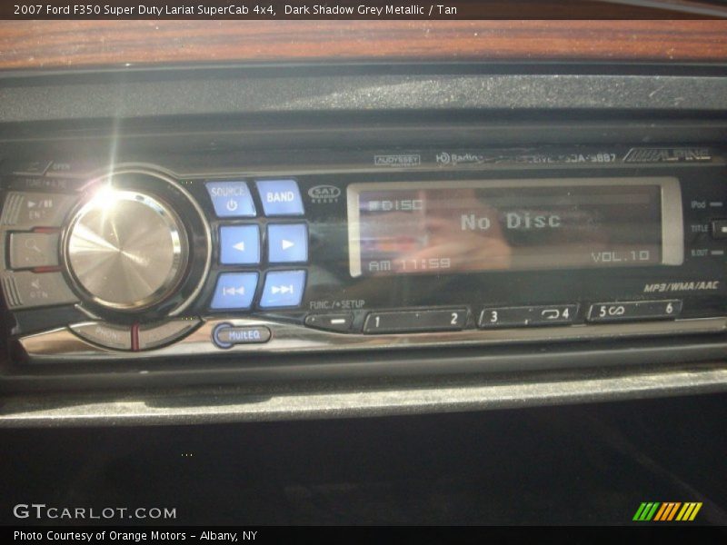 Dark Shadow Grey Metallic / Tan 2007 Ford F350 Super Duty Lariat SuperCab 4x4