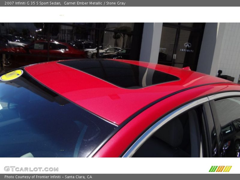 Garnet Ember Metallic / Stone Gray 2007 Infiniti G 35 S Sport Sedan