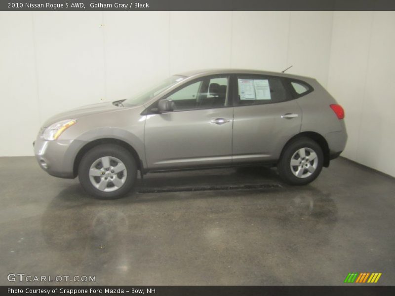 Gotham Gray / Black 2010 Nissan Rogue S AWD
