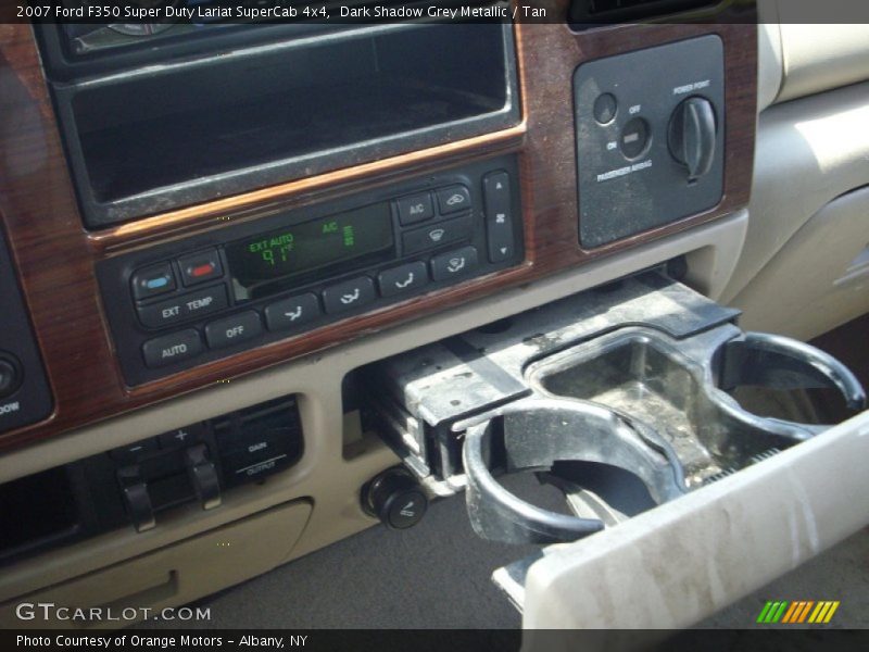Dark Shadow Grey Metallic / Tan 2007 Ford F350 Super Duty Lariat SuperCab 4x4