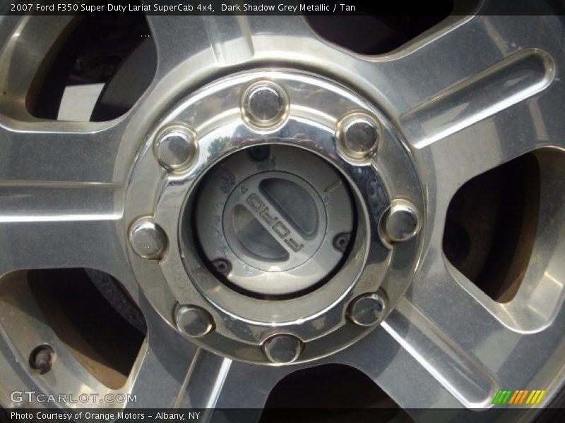 Dark Shadow Grey Metallic / Tan 2007 Ford F350 Super Duty Lariat SuperCab 4x4