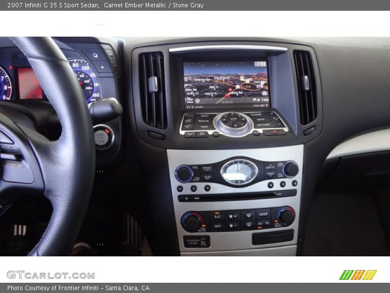 Garnet Ember Metallic / Stone Gray 2007 Infiniti G 35 S Sport Sedan