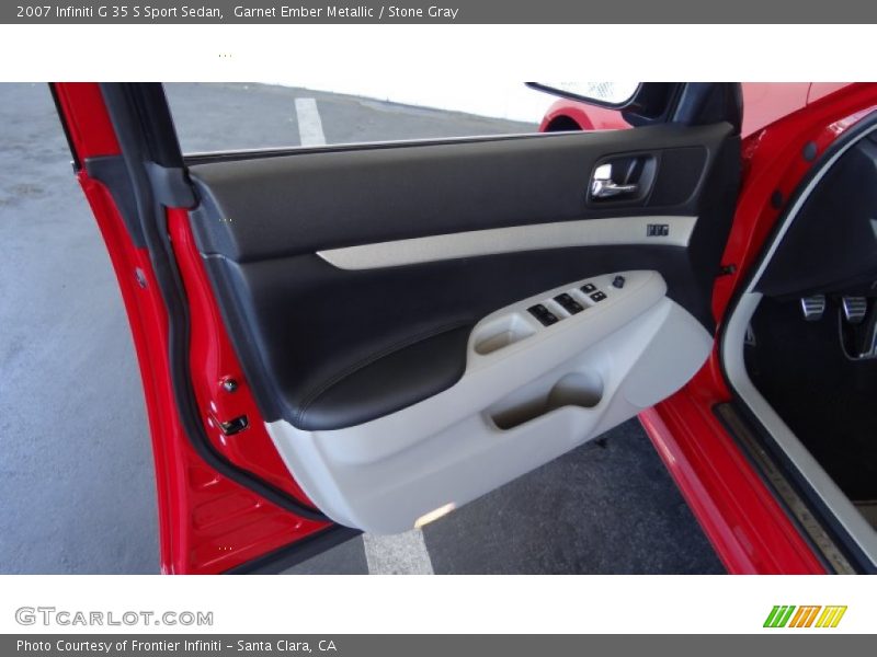 Garnet Ember Metallic / Stone Gray 2007 Infiniti G 35 S Sport Sedan