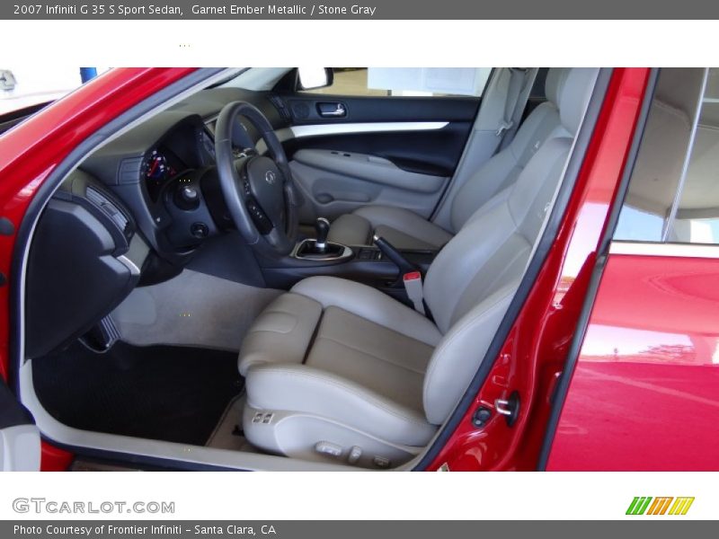 Garnet Ember Metallic / Stone Gray 2007 Infiniti G 35 S Sport Sedan