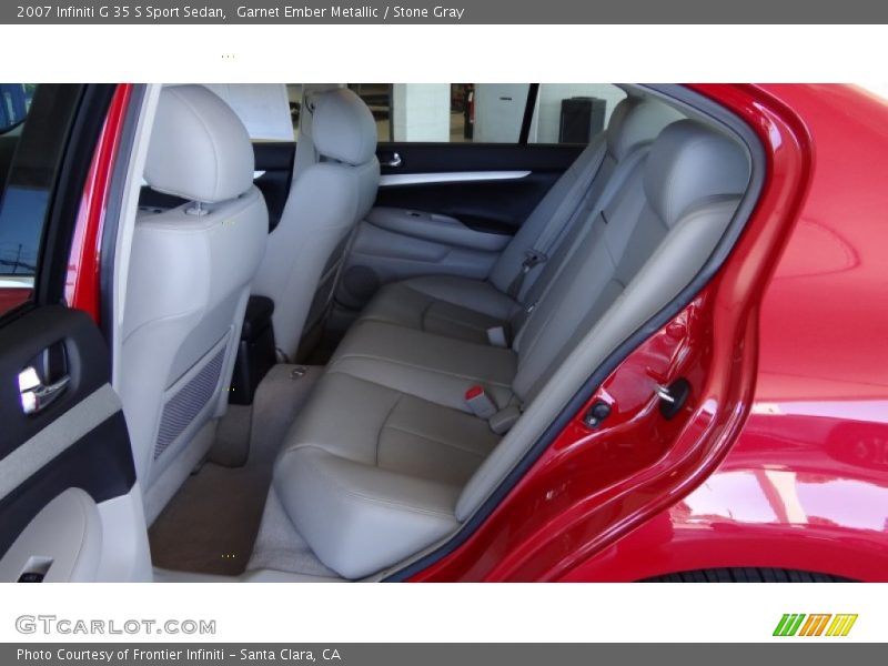 Garnet Ember Metallic / Stone Gray 2007 Infiniti G 35 S Sport Sedan