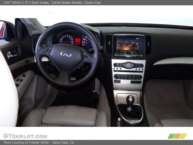 Garnet Ember Metallic / Stone Gray 2007 Infiniti G 35 S Sport Sedan