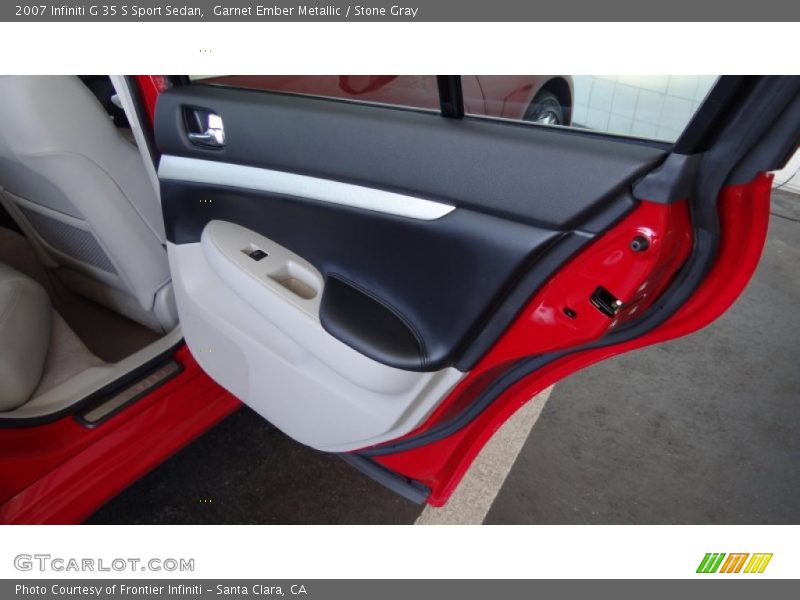 Garnet Ember Metallic / Stone Gray 2007 Infiniti G 35 S Sport Sedan