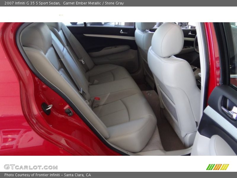 Garnet Ember Metallic / Stone Gray 2007 Infiniti G 35 S Sport Sedan