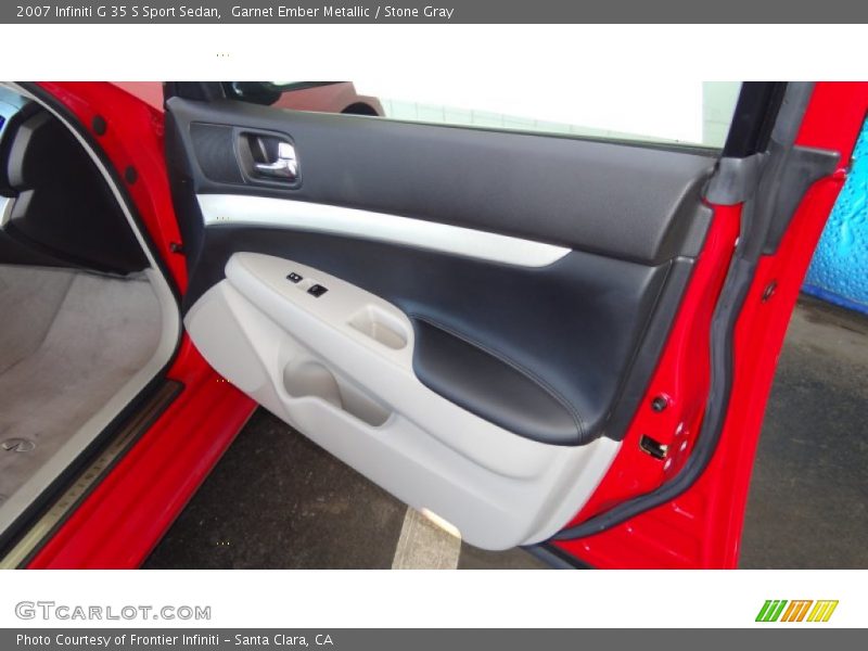 Garnet Ember Metallic / Stone Gray 2007 Infiniti G 35 S Sport Sedan