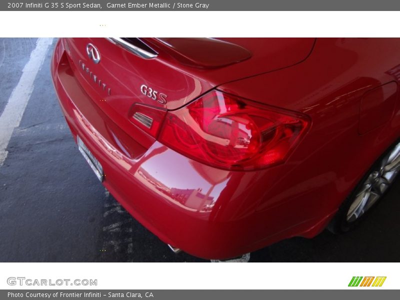 Garnet Ember Metallic / Stone Gray 2007 Infiniti G 35 S Sport Sedan