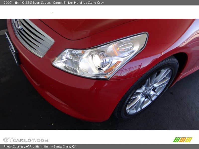 Garnet Ember Metallic / Stone Gray 2007 Infiniti G 35 S Sport Sedan