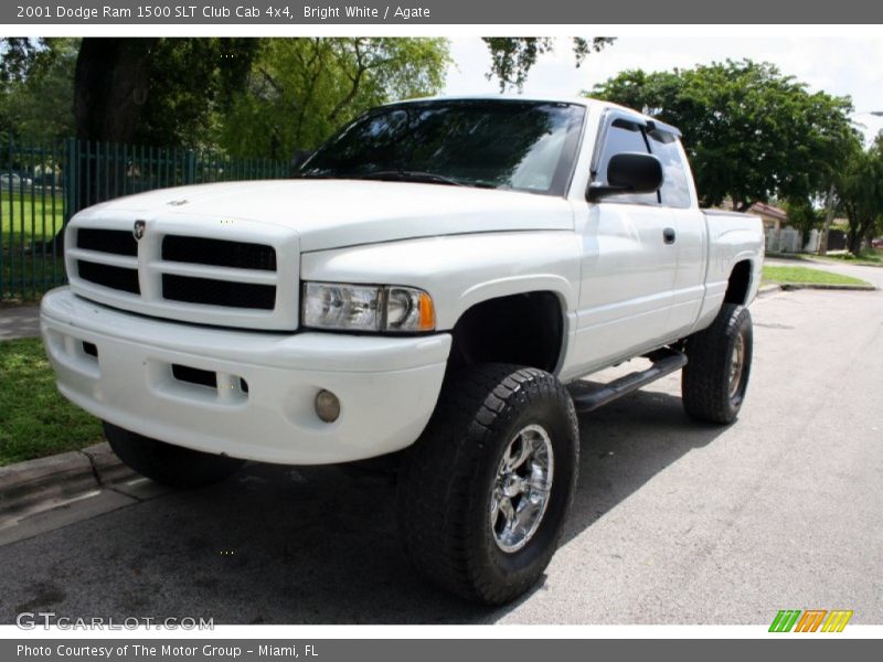 Bright White / Agate 2001 Dodge Ram 1500 SLT Club Cab 4x4