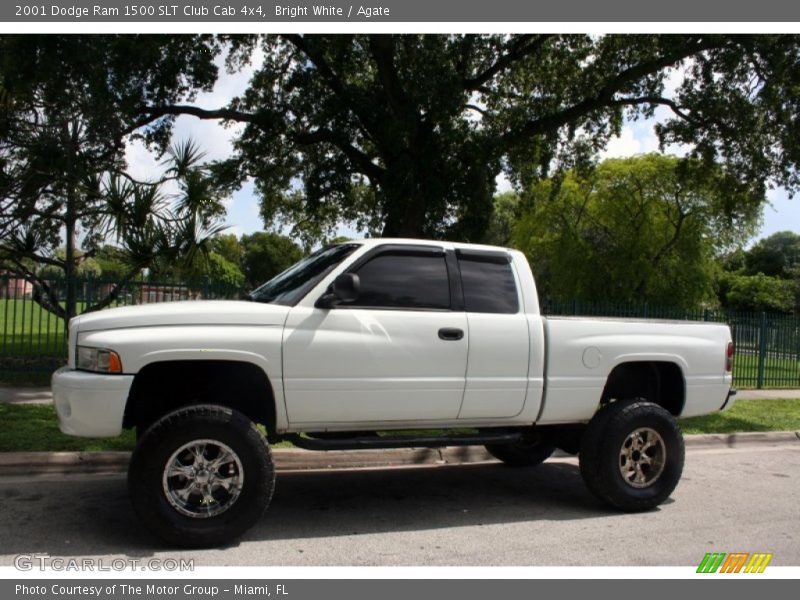 Bright White / Agate 2001 Dodge Ram 1500 SLT Club Cab 4x4