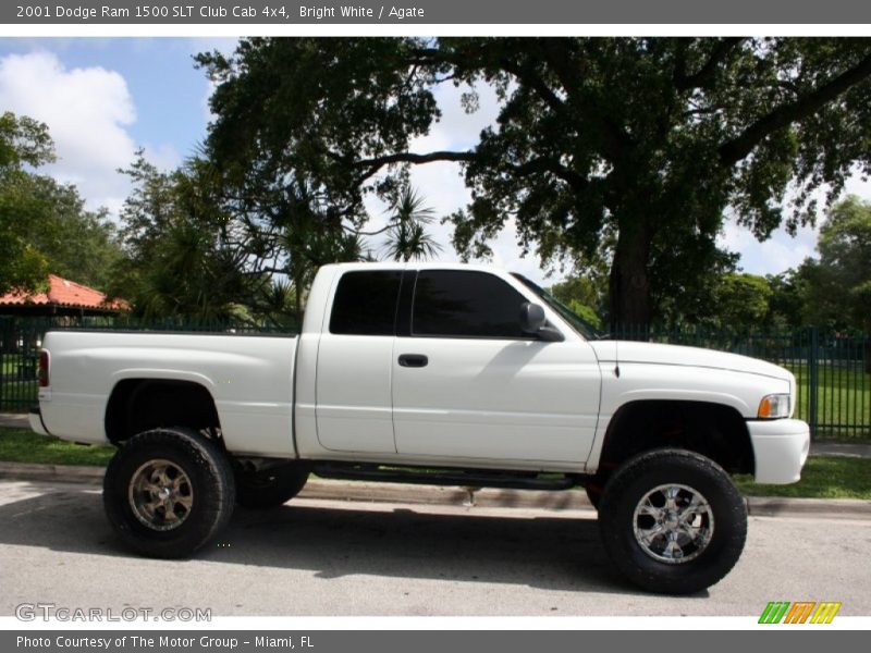 Bright White / Agate 2001 Dodge Ram 1500 SLT Club Cab 4x4