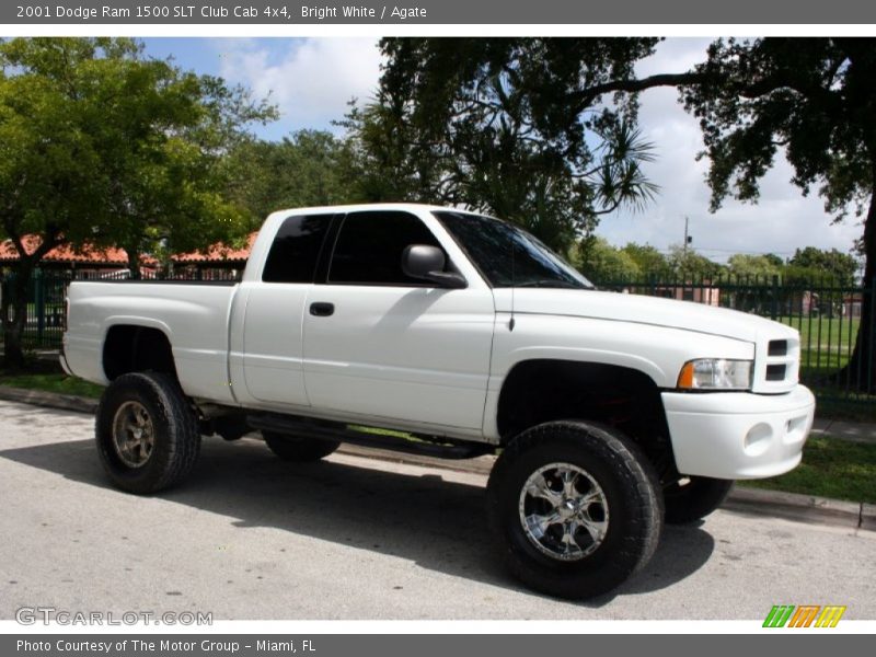 Bright White / Agate 2001 Dodge Ram 1500 SLT Club Cab 4x4