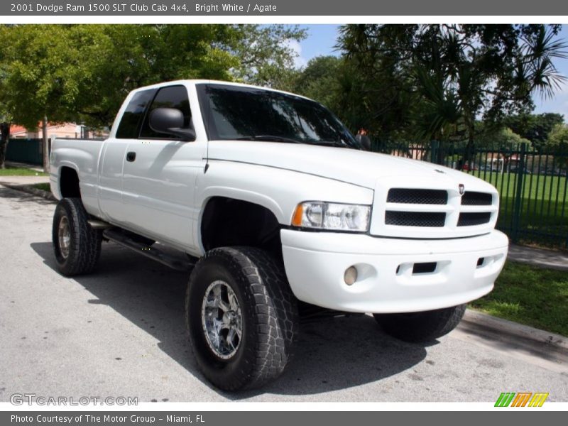 Bright White / Agate 2001 Dodge Ram 1500 SLT Club Cab 4x4