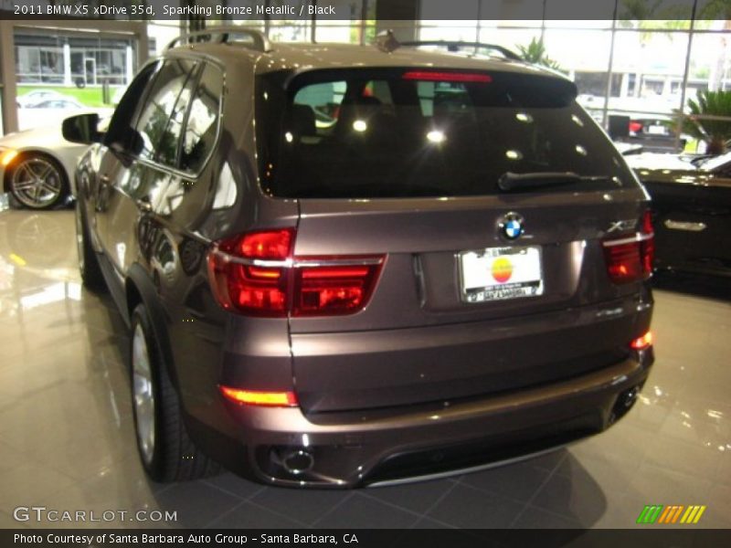 Sparkling Bronze Metallic / Black 2011 BMW X5 xDrive 35d