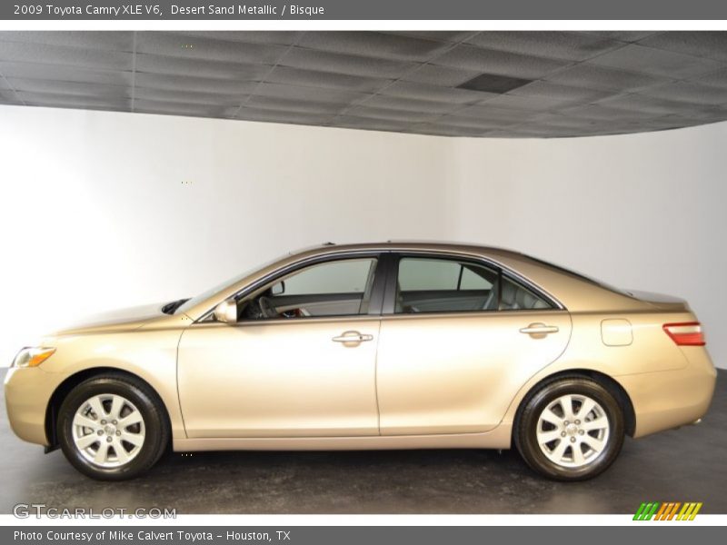 Desert Sand Metallic / Bisque 2009 Toyota Camry XLE V6