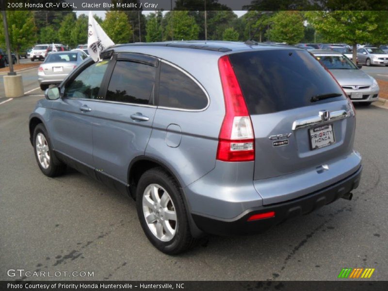 Glacier Blue Metallic / Gray 2008 Honda CR-V EX-L