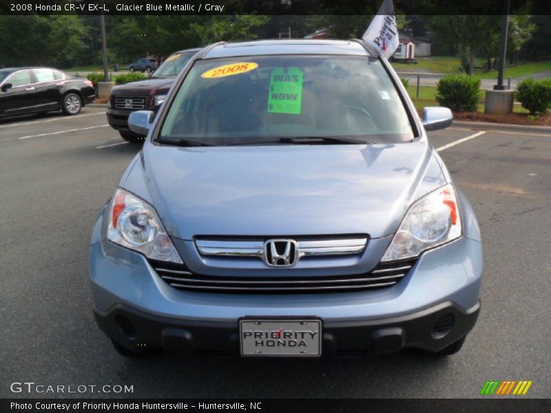 Glacier Blue Metallic / Gray 2008 Honda CR-V EX-L