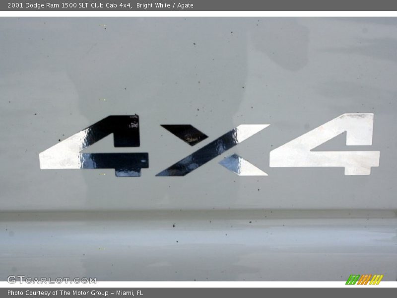 Bright White / Agate 2001 Dodge Ram 1500 SLT Club Cab 4x4