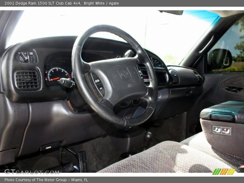 Bright White / Agate 2001 Dodge Ram 1500 SLT Club Cab 4x4