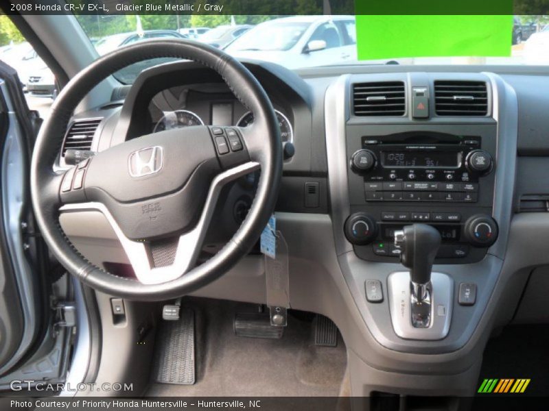 Glacier Blue Metallic / Gray 2008 Honda CR-V EX-L