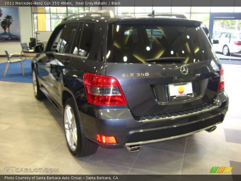 Steel Grey Metallic / Black 2011 Mercedes-Benz GLK 350 4Matic