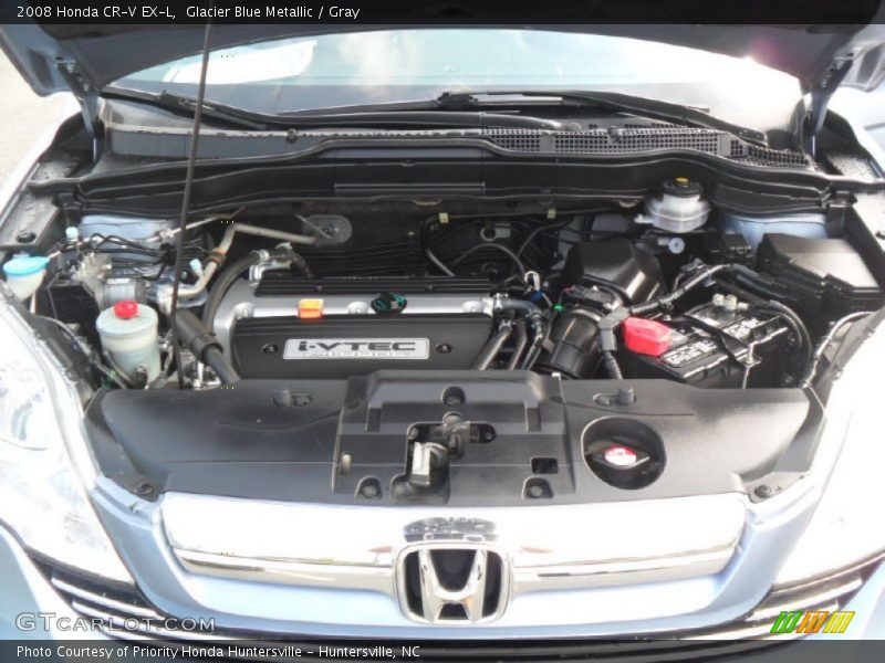 Glacier Blue Metallic / Gray 2008 Honda CR-V EX-L