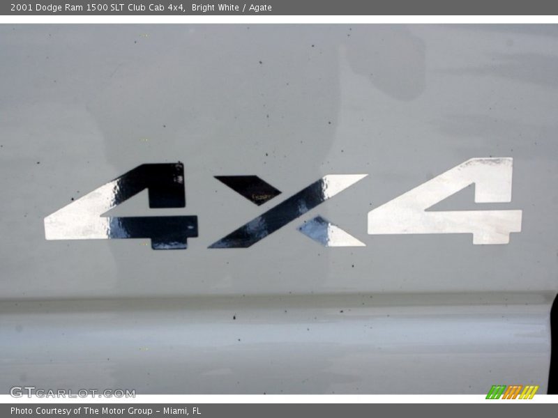 Bright White / Agate 2001 Dodge Ram 1500 SLT Club Cab 4x4