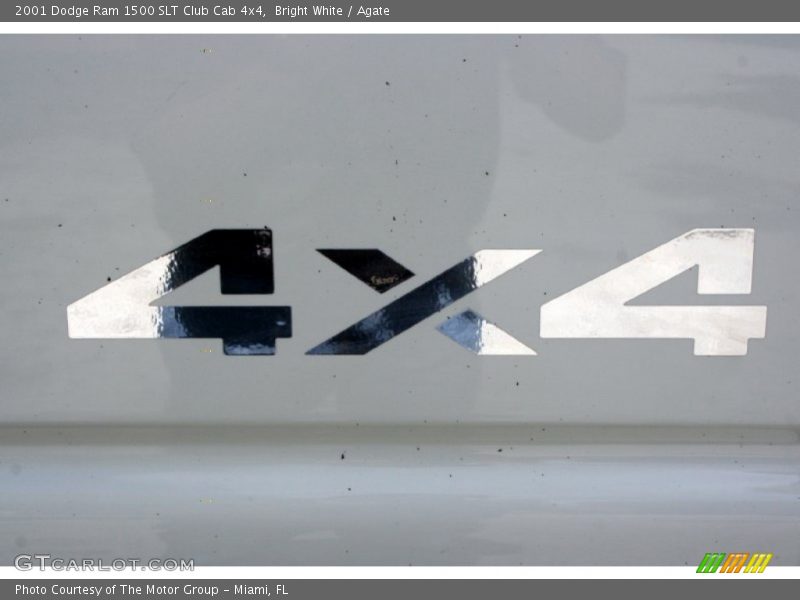 Bright White / Agate 2001 Dodge Ram 1500 SLT Club Cab 4x4