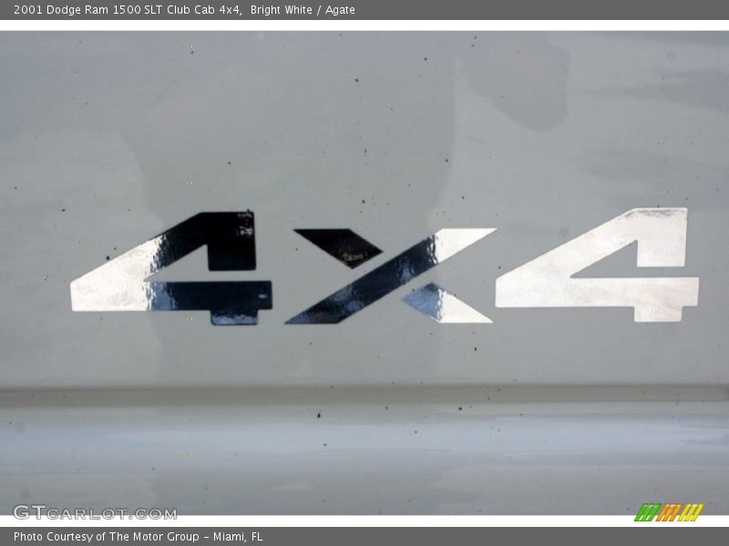 Bright White / Agate 2001 Dodge Ram 1500 SLT Club Cab 4x4