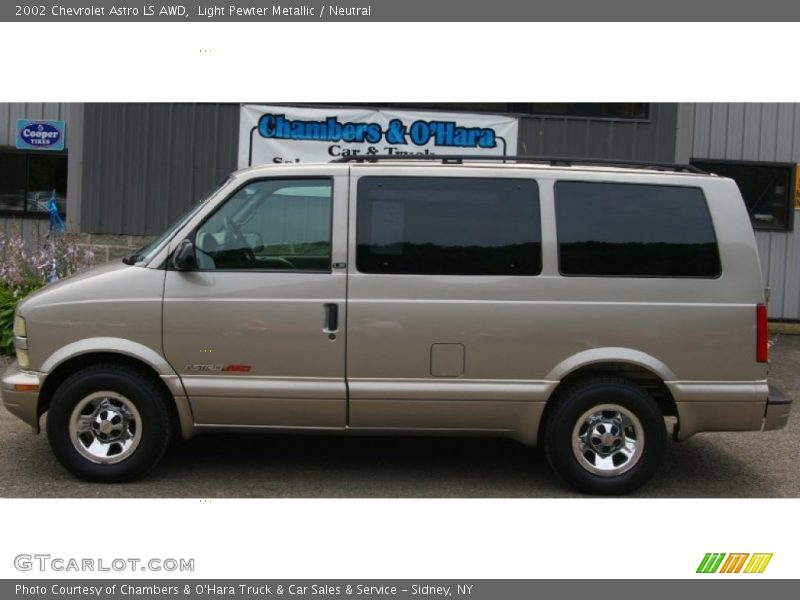 Light Pewter Metallic / Neutral 2002 Chevrolet Astro LS AWD