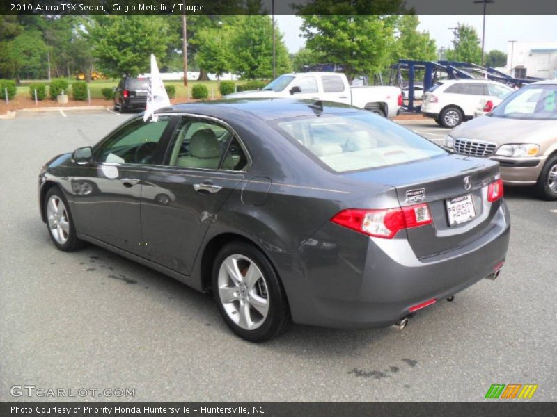 Grigio Metallic / Taupe 2010 Acura TSX Sedan