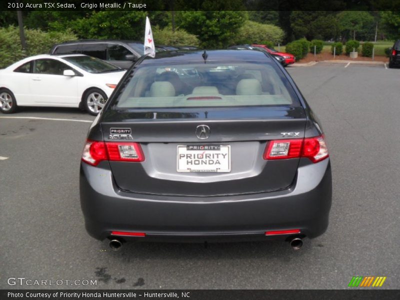 Grigio Metallic / Taupe 2010 Acura TSX Sedan