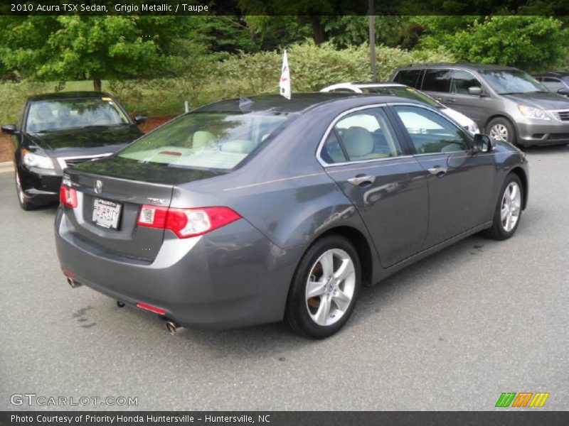Grigio Metallic / Taupe 2010 Acura TSX Sedan