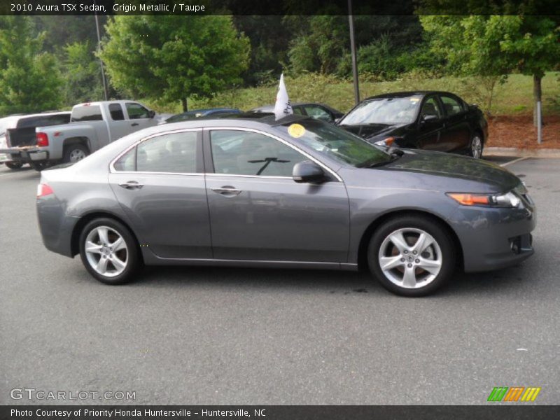 Grigio Metallic / Taupe 2010 Acura TSX Sedan