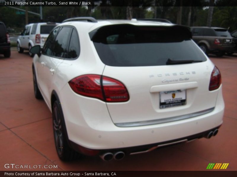 Sand White / Black 2011 Porsche Cayenne Turbo