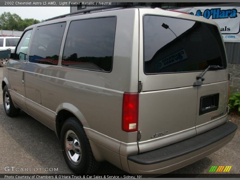 Light Pewter Metallic / Neutral 2002 Chevrolet Astro LS AWD