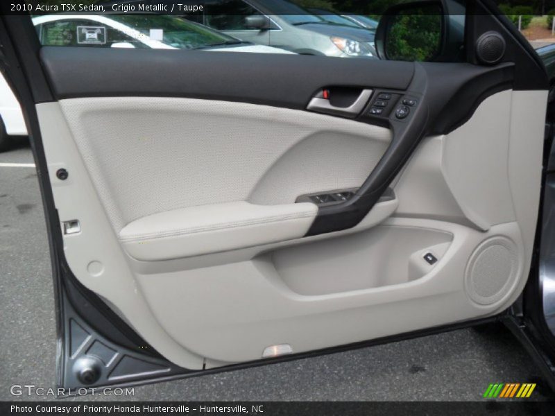 Grigio Metallic / Taupe 2010 Acura TSX Sedan