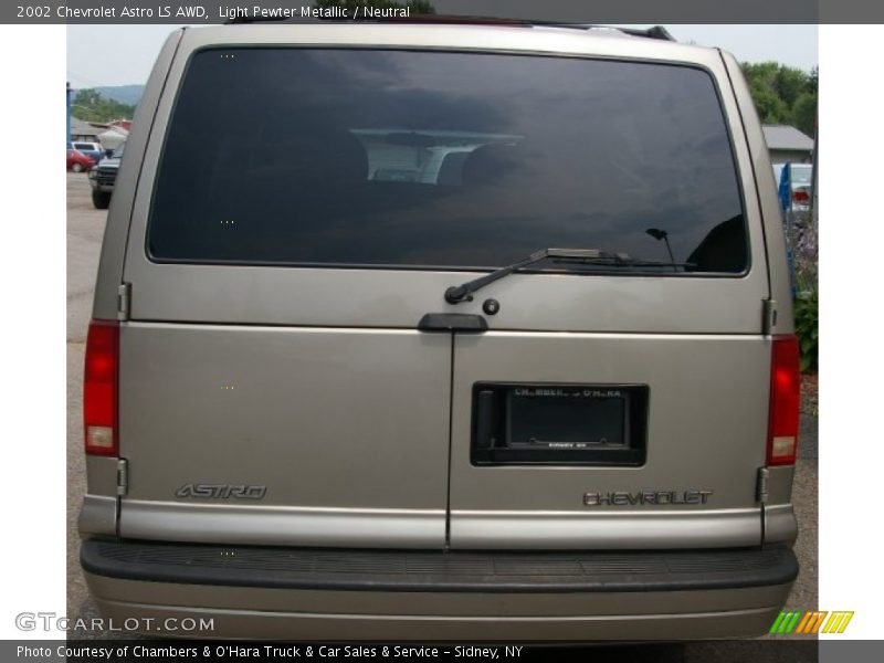 Light Pewter Metallic / Neutral 2002 Chevrolet Astro LS AWD