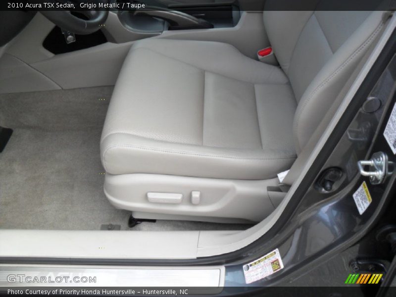 Grigio Metallic / Taupe 2010 Acura TSX Sedan