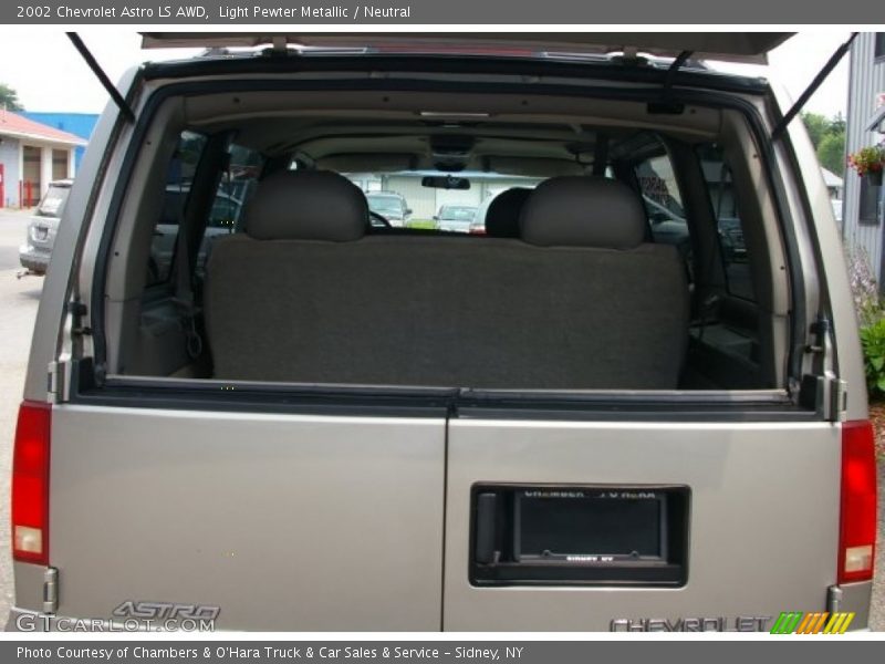 Light Pewter Metallic / Neutral 2002 Chevrolet Astro LS AWD