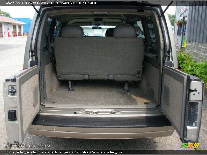 Light Pewter Metallic / Neutral 2002 Chevrolet Astro LS AWD