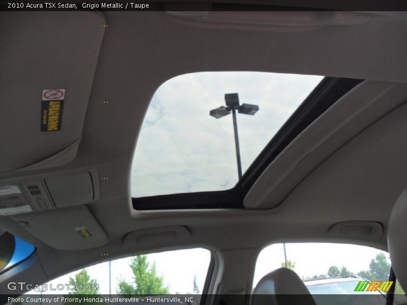 Grigio Metallic / Taupe 2010 Acura TSX Sedan