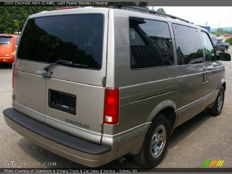 Light Pewter Metallic / Neutral 2002 Chevrolet Astro LS AWD