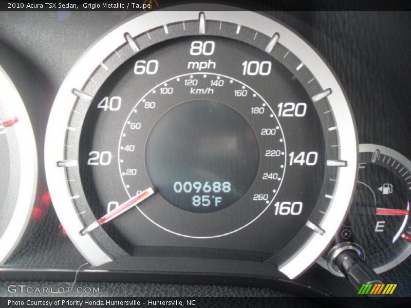 Grigio Metallic / Taupe 2010 Acura TSX Sedan