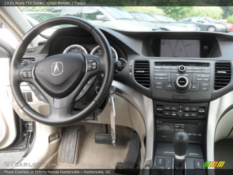Grigio Metallic / Taupe 2010 Acura TSX Sedan