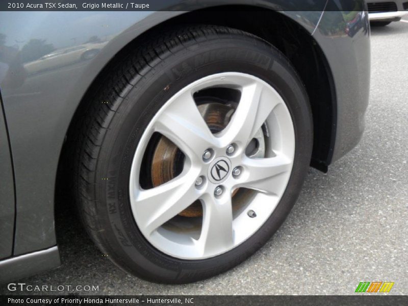 Grigio Metallic / Taupe 2010 Acura TSX Sedan