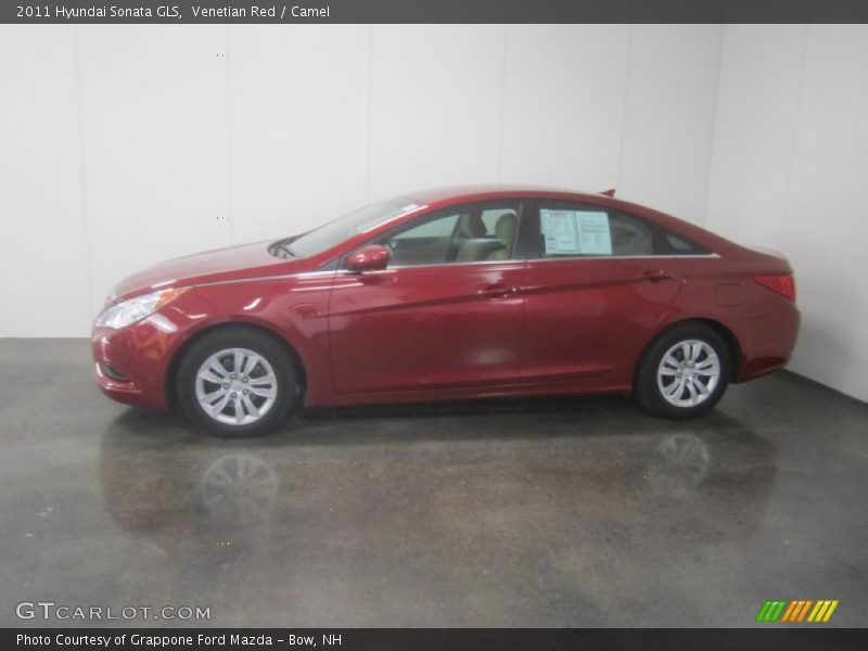 Venetian Red / Camel 2011 Hyundai Sonata GLS